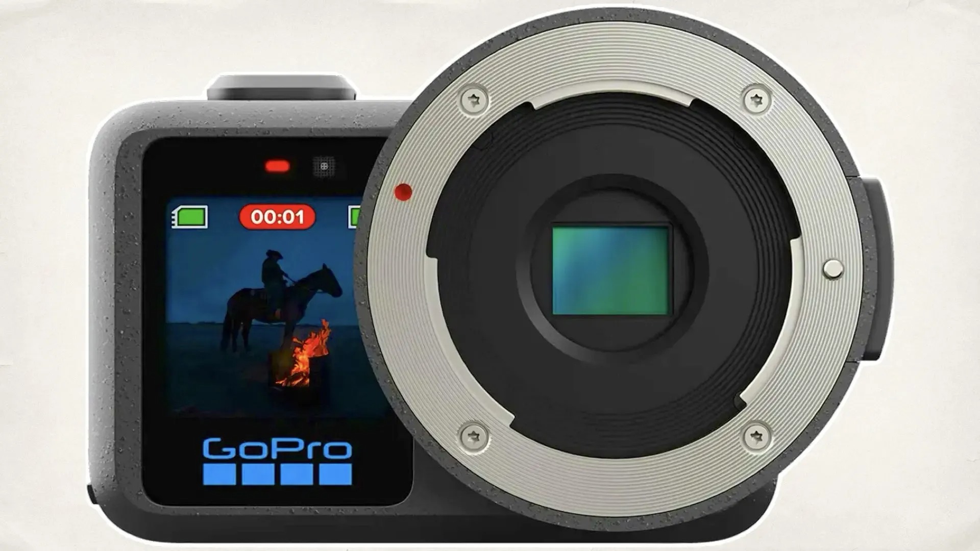 GoPro MISSION 1 PRO ILS con su montura Micro Cuatro Tercios