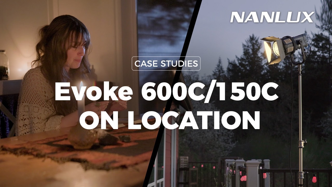 Nanlux Evoke 600C y 150C en locación, con Jem Schofield