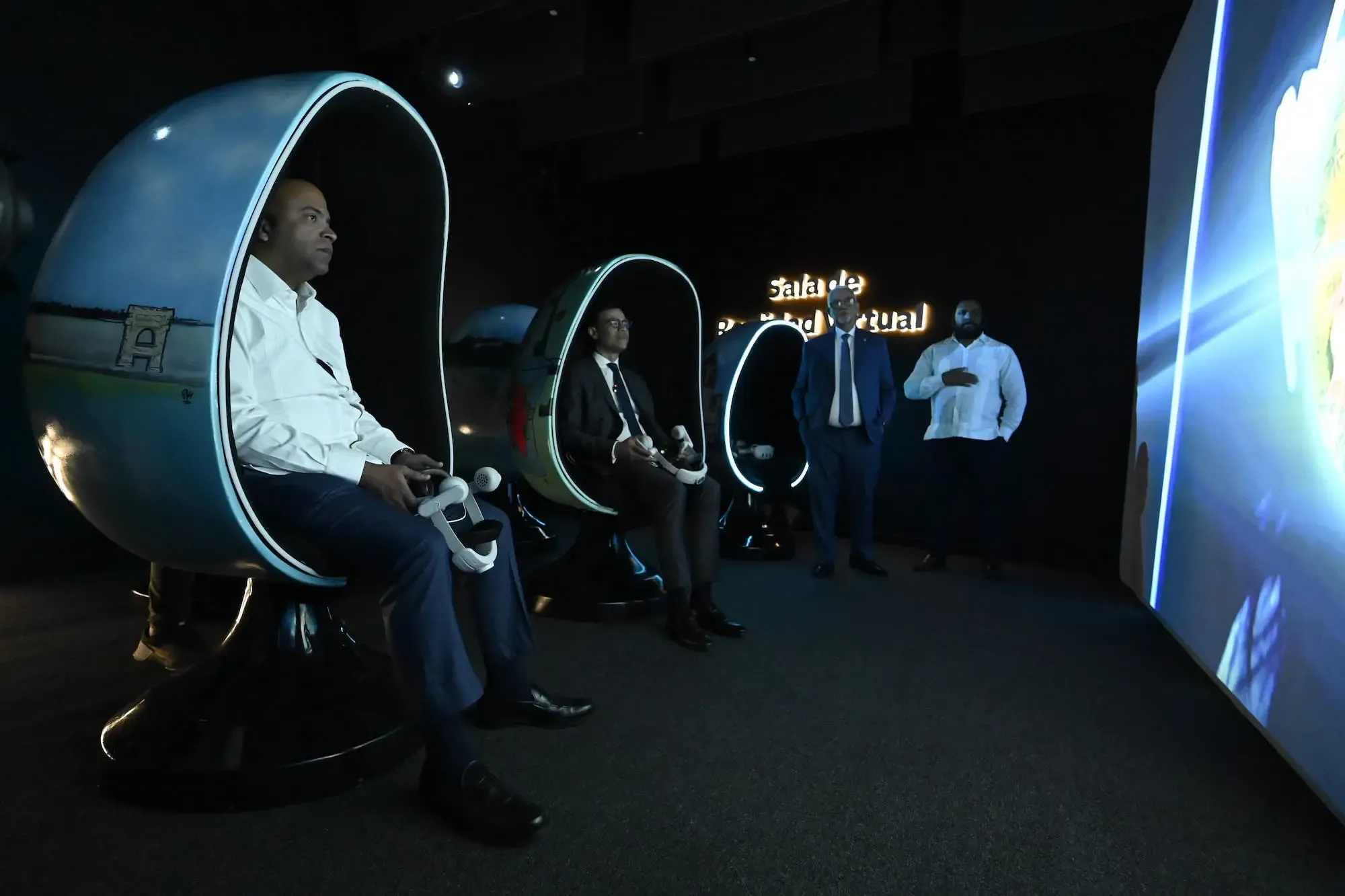 La sala de realidad virtual del Centro Cultural Banreservas
