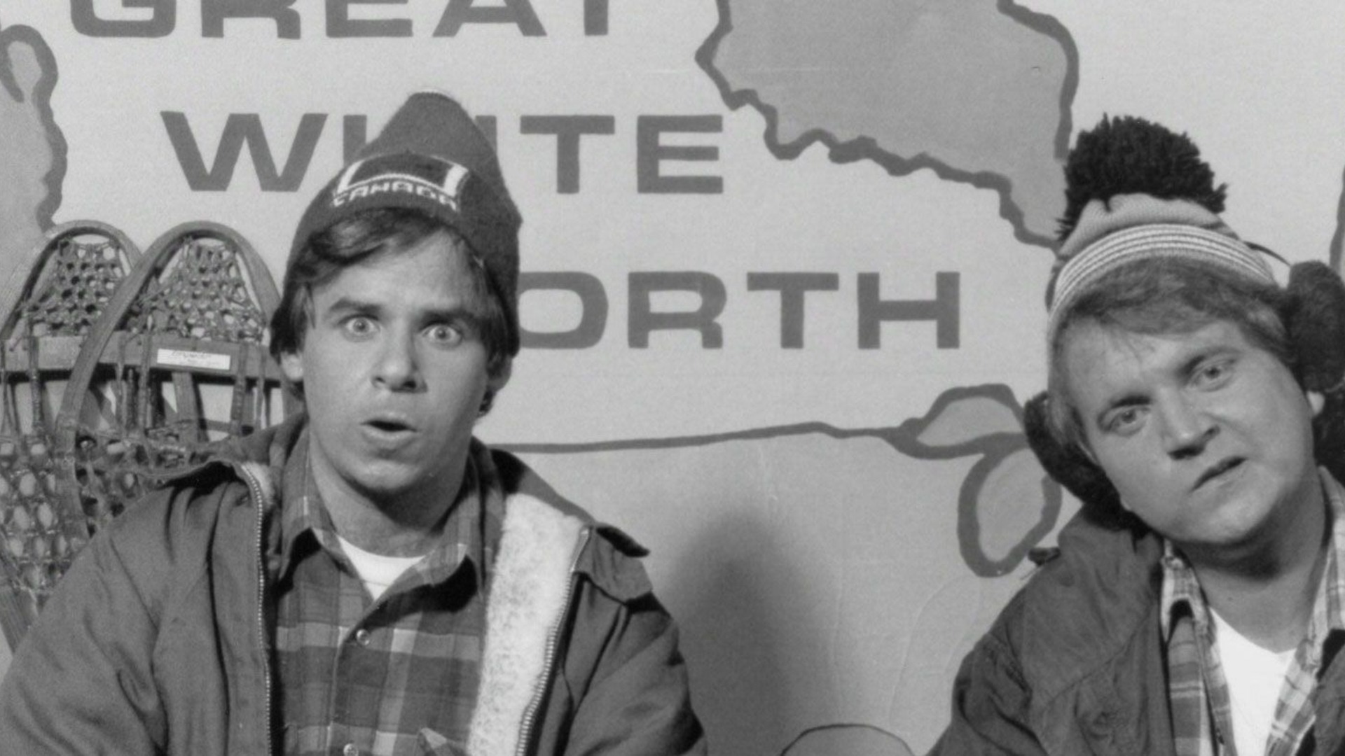 Rick Moranis y Dave Thomas como Bob y Doug McKenzie en SCTV