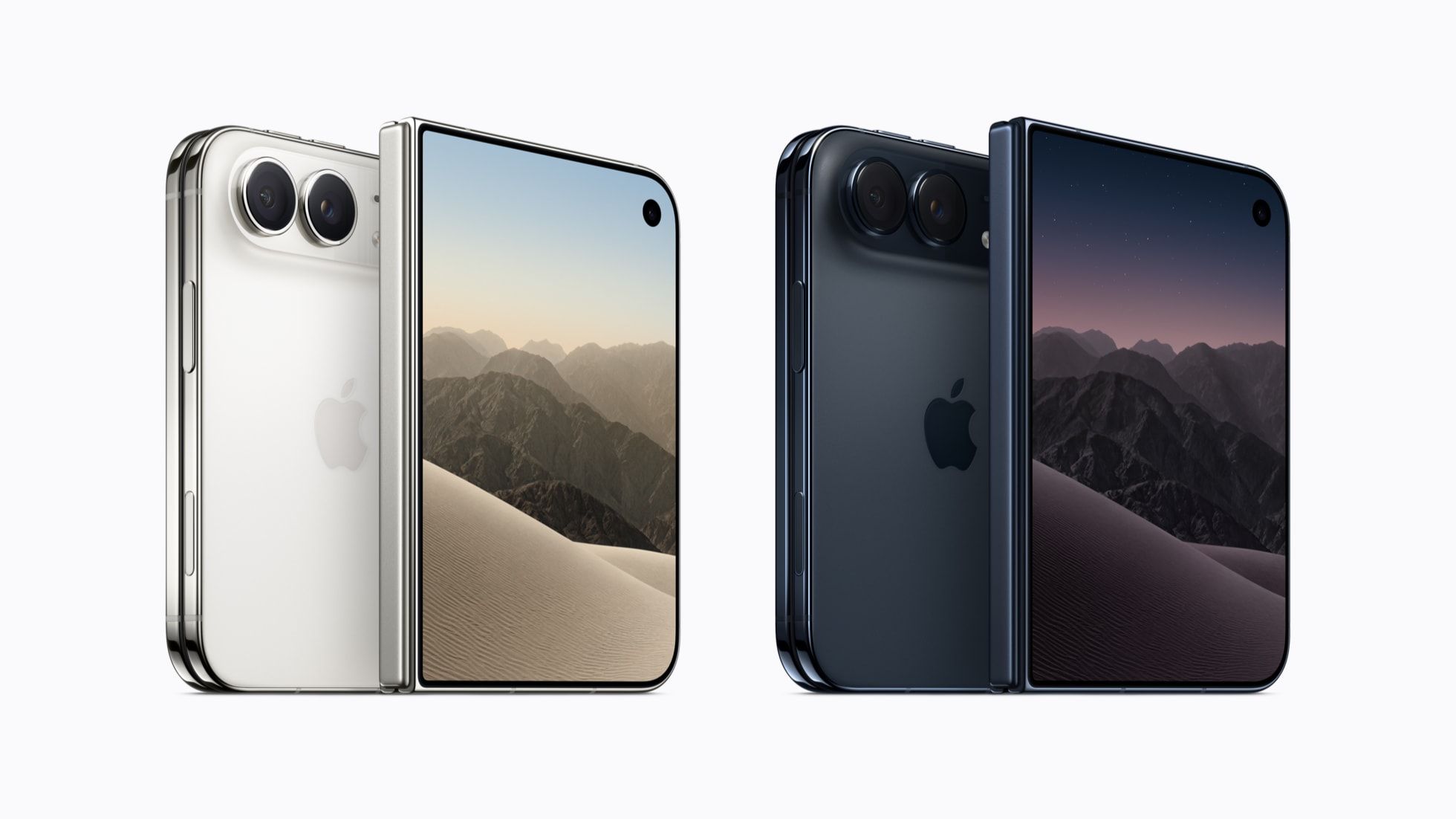 El iPhone Duo en sus colores blanco estrella y cielo nocturno