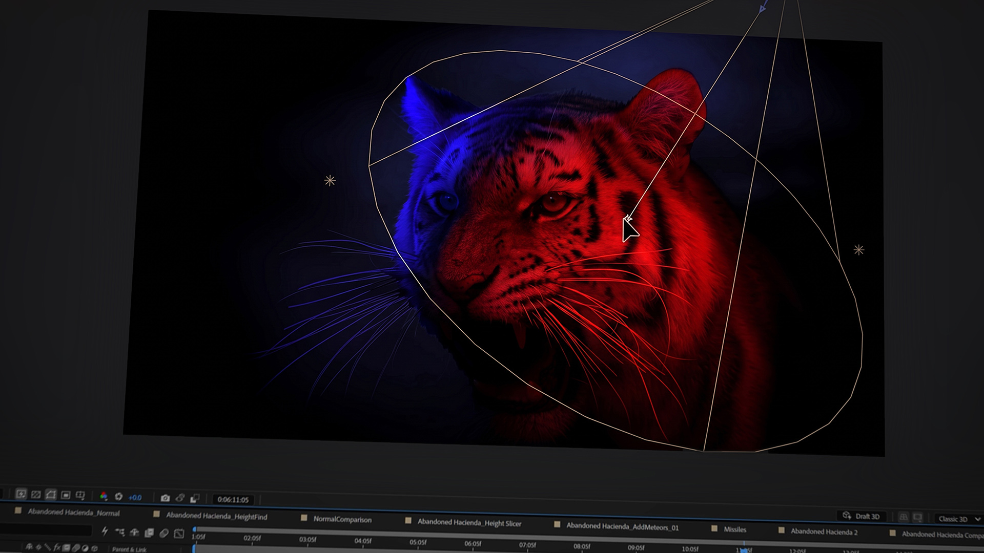 Scene Light de Red Giant reiluminando una imagen